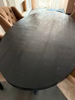 Eettafel met 4 stoelen, Huis en Inrichting, Tafels | Eettafels, Ophalen, Gebruikt, 100 tot 150 cm, Rond