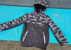 Softshell jasje zwart camo maat 134, Kinderen en Baby's, Kinderkleding | Maat 134, Ophalen, Gebruikt, C&A, Jongen