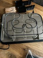 Gourmet en Grillstel voor 8 personen, Witgoed en Apparatuur, Ophalen, Vaatwasmachinebestendig, Zo goed als nieuw, Tafelgrill