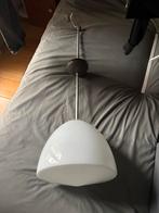 Vintage melkglas Gispen schoollamp, Huis en Inrichting, Lampen | Hanglampen, Ophalen, Gebruikt, Glas, Gispen