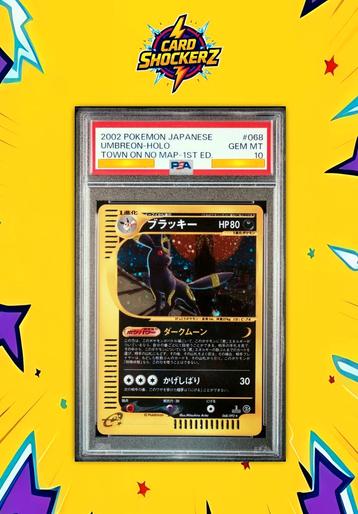 🟣 PSA 10 Umbreon Holo 1st edition Town on no map 🟣 beschikbaar voor biedingen