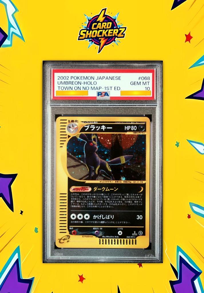 🟣 PSA 10 Umbreon Holo 1st edition Town on no map 🟣, Hobby en Vrije tijd, Verzamelkaartspellen | Pokémon, Nieuw, Losse kaart