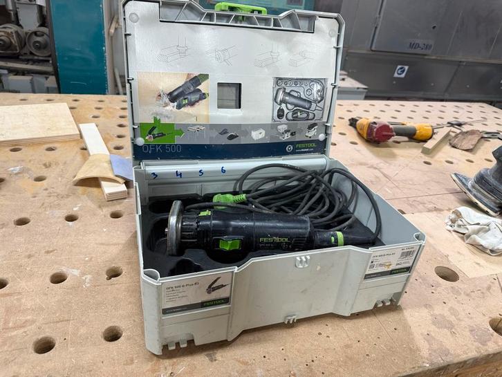 Festool OFK 500 Freesmachine in Systainer - Gebruikt, Doe-het-zelf en Verbouw, Gereedschap | Schuurmachines, Gebruikt, Overige typen