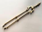 Antieke koperen Engelse haardtang lengte 77 cm breedte 12 cm, Verzenden, Gebruikt, Inbouwhaard, Houthaard