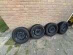 185 65 R15 5x100 stalen velgen set te koop!, Ophalen, Gebruikt, 15 inch, Banden en Velgen