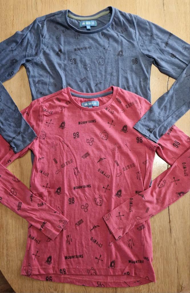 2 Unlocked longsleeves jongen, 152-158 (1 Nieuw,  1 ZGAN), Kinderen en Baby's, Kinderkleding | Maat 152, Zo goed als nieuw, Jongen