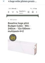 4 hoge witte plinten 12 × 100 mm praxis nieuw, Ophalen, Nieuw, Mdf, 200 tot 250 cm