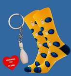 BOWLING SOKKEN (UNISEX) + SLEUTELHANGER BOWLING KEGEL, Ophalen of Verzenden, Nieuw