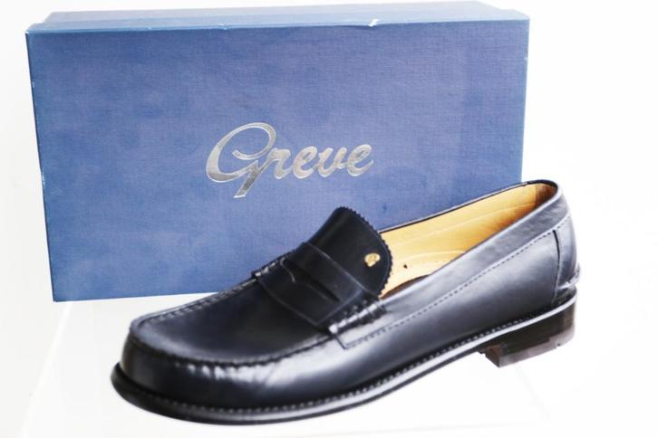 Nieuw in doos! Blauwe Greve Mohawk in maat 12 G = maat 46, Kleding | Heren, Schoenen, Nieuw, Loafers, Blauw, Ophalen of Verzenden