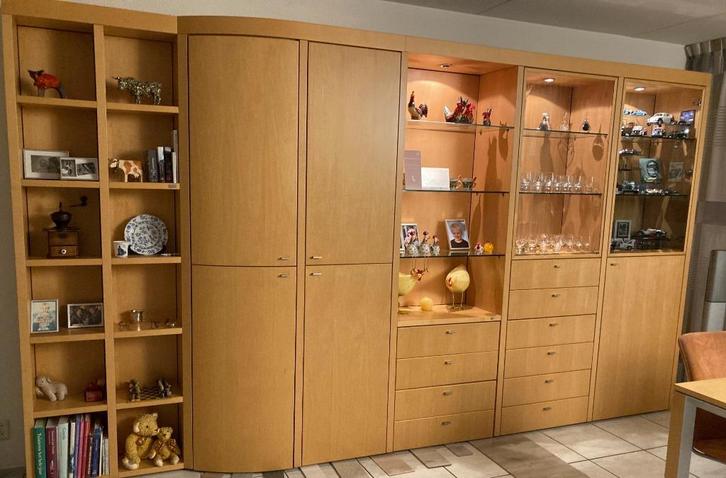 WANDMEUBEL HULSTA, Huis en Inrichting, Kasten | Wandmeubels, Zo goed als nieuw, 200 cm of meer, 300 cm of meer, 25 tot 50 cm, Met lade(s)