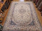 Vintage handgeknoopt perzisch tapijt nain 362x250, Info@SlatsAntiek.nl, Perzisch, 200 cm of meer, Ophalen of Verzenden