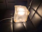 Vintage IKEA Kubus Lamp, Gebruikt, Vintage, Ophalen of Verzenden, Glas
