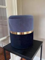 NACHTKASTJE Hocker Grijs Zwart DESIGN Poef - Nieuw!!, Minder dan 50 cm, Rond, Nieuw, Minder dan 50 cm