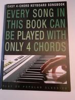 EASY 4-CHORD KEYBOARD SONGBOEK, Gebruikt, Ophalen of Verzenden, Thema, Keyboard