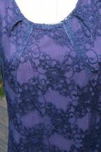 Jurk paars kant Carola van Benthum mt 38 Vaste prijs, Maat 38/40 (M), Carola van Benthum, Paars, Ophalen of Verzenden