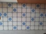 Vintage antieke faience blauwe tegels, Ophalen, Gebruikt, Keramiek, Minder dan 20 cm