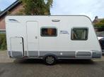 Keurige Antares Luxe te koop met XL koelkast en nieuwe mover, Caravans en Kamperen, Dwars-stapelbed, Treinzit, 750 - 1000 kg, Particulier