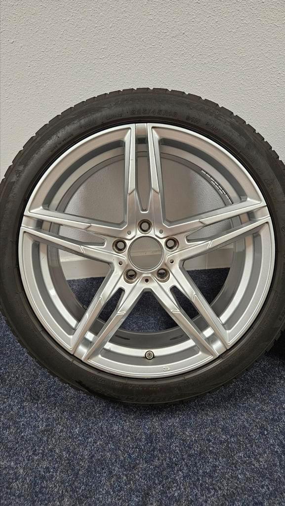 Zga Nieuwe Mercedes Velgen 18 inch, Monaco GP1+ Winterbanden, Auto-onderdelen, Banden en Velgen, Banden en Velgen, Winterbanden