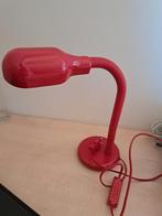 Rode bureaulamp, Huis en Inrichting, Lampen | Tafellampen, Ophalen, Zo goed als nieuw, Minder dan 50 cm