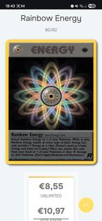 Rainbow Energy 80/82 - Zeldzame Pokémonkaart uit 1995, Ophalen of Verzenden, Gebruikt, Losse kaart