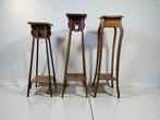 vintage hoge houten bijzettafel / plantentafel / etagere, Ophalen, Gebruikt