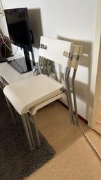Eetkamer stoelen ikea, Huis en Inrichting, Stoelen, Ophalen, Zo goed als nieuw, Wit, Drie