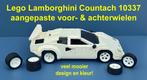 Lego Lamborghini Countach 10337 aangepaste voor&achterwielen, Ophalen of Verzenden, Nieuw