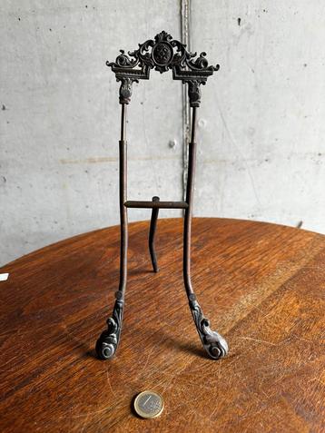 Antiek metalen schildersezeltje / fotostandaard – ca. 1900 beschikbaar voor biedingen
