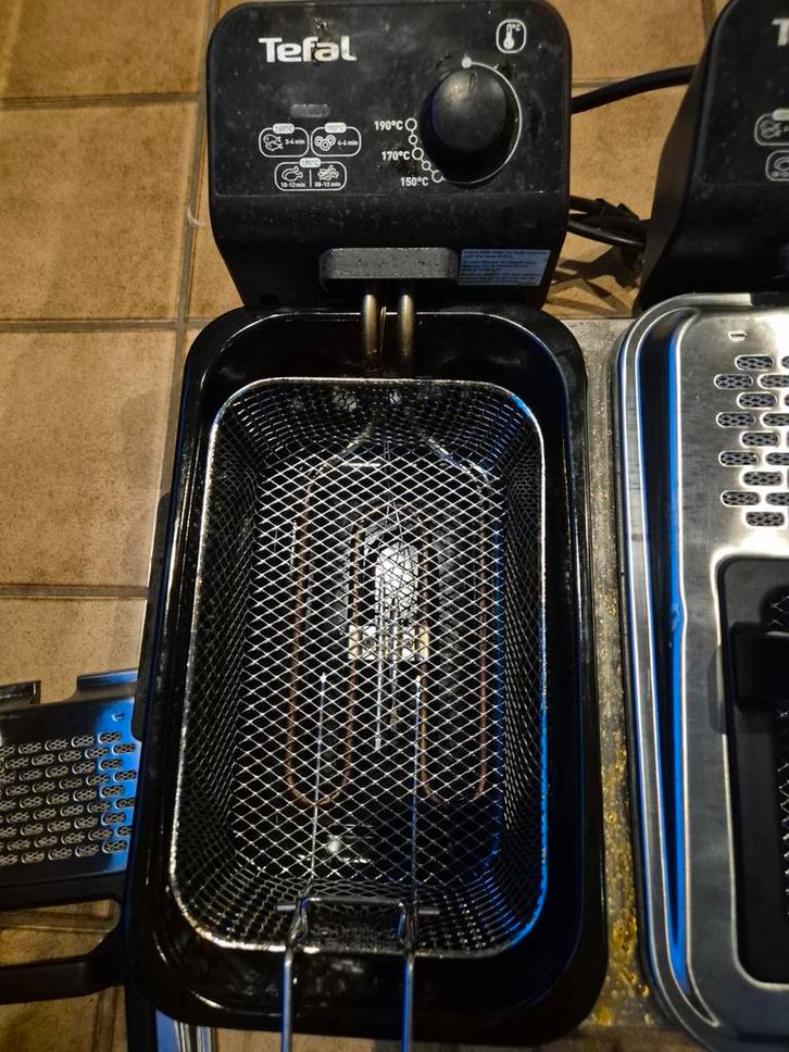 Tefal Dubbele Frietpan, Witgoed en Apparatuur, Frituurpannen, Zo goed als nieuw, 4 liter of meer, Duo-friteuse, Uitneembare binnenpan