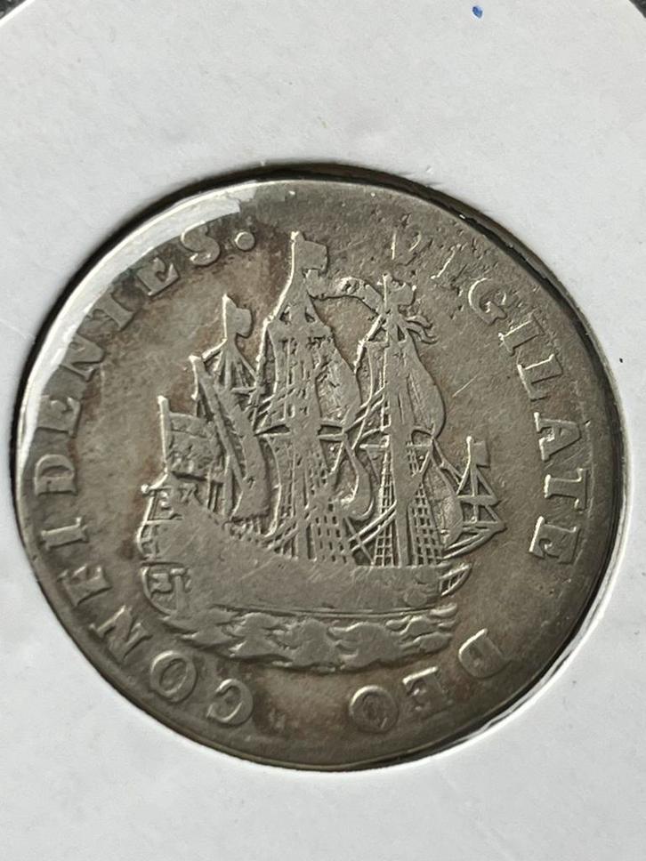 Holland scheepjesschelling 1724, Postzegels en Munten, Munten | Nederland, Losse munt, Overige waardes, Vóór koninkrijk, Zilver