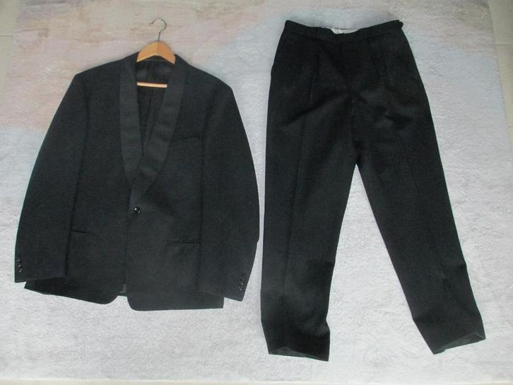 Kreymborg kostuum, 2-delig pak, zware kwaliteit stof, zwart, Kleding | Heren, Kostuums en Colberts, Zo goed als nieuw, Maat 52/54 (L)