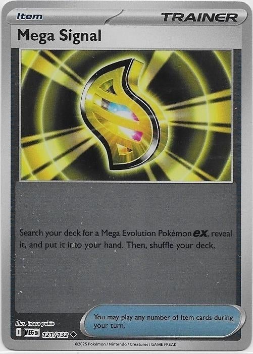 Mega Evolution,  Mega Signal [reverse] 121/132, Hobby en Vrije tijd, Verzamelkaartspellen | Pokémon, Nieuw, Losse kaart, Ophalen of Verzenden