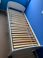 Eenpersoonsbed wit 90x200 met nieuwe lattenbodem (Viola), Huis en Inrichting, Slaapkamer | Bedden, Ophalen, Gebruikt, 90 cm, Eenpersoons