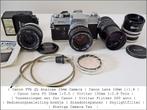Analoge Canon FTb met 3 lenzen | Doe een passend bod!, Audio, Tv en Foto, Fotocamera's Analoog, Ophalen of Verzenden, Gebruikt