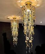 Unieke lamp 80cm custom made plafondlamp zwart goud VdlM, Huis en Inrichting, Lampen | Hanglampen, Ophalen, Nieuw, 75 cm of meer
