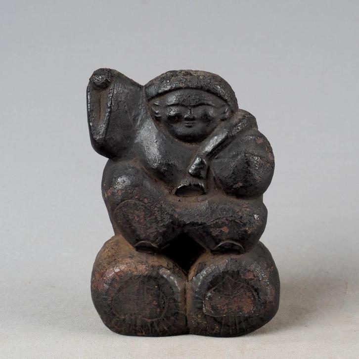 Daikokuten (大黒天) - geluksgod Snijwerk beeld Hout - Japan, Antiek en Kunst, Kunst | Niet-Westerse kunst, Ophalen of Verzenden