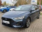 Ford Focus Wagon 1.0 EcoBoost Hybrid ST Line X 155pk | Trekh, Auto's, Stof, Gebruikt, Blauw, 155 pk