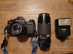 Praktica BC1 Camera met Sigma Lens en Flitser, Ophalen, Gebruikt, Spiegelreflex, Overige Merken