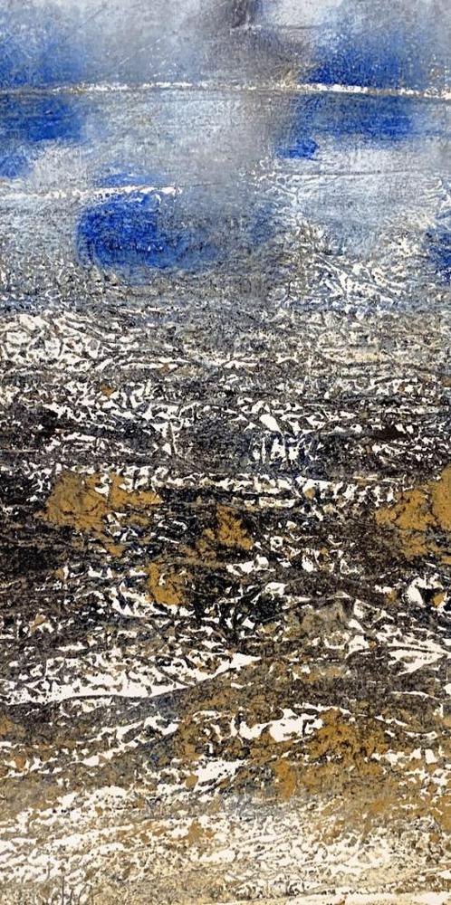 Doet boersma - Schier 1 - Monoprint 30x40cm, Antiek en Kunst, Kunst | Schilderijen | Modern, Ophalen of Verzenden