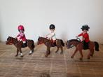 Playmobil set van drie paarden met wedstrijd ruiters, Ophalen of Verzenden, Zo goed als nieuw