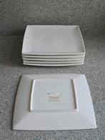 6 porseleinen Yong Squito dinerborden 23x23cm, Ophalen of Verzenden, Zo goed als nieuw, Bord(en), Overige stijlen