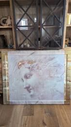 Grieks wand decoratie met kleur/vorm in de lijst doorlopend, Ophalen, Zo goed als nieuw, Schilderij, 75 cm of meer