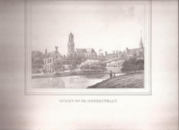 Utrecht Gezigt op de Heerestraat Litho 1831 beschikbaar voor biedingen