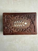 Vintage houten juwelen doosje, Sieraden, Tassen en Uiterlijk, Antieke sieraden, Ophalen of Verzenden