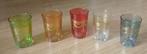 theeglazen set van 5, volgnr 21, Glas of Glazen, Ophalen of Verzenden, Overige stijlen, Glas