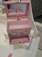 Muziekdoosje Sieradendoosje Ballerina, Gebruikt, Ophalen of Verzenden, Met spiegeltje(s), Roze