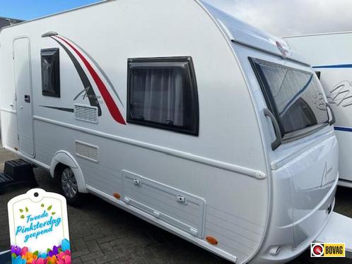 Bürstner Averso 430 TS VERKOCHT, Caravans en Kamperen, Caravans, Bedrijf, tot en met 4, 1000 - 1250 kg, Treinzit, Bürstner, Dwarsbed
