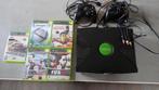 X box classic console + 2x cotroller+ 5 spellen, Spelcomputers en Games, Ophalen, Zo goed als nieuw, Met 2 controllers, Met games