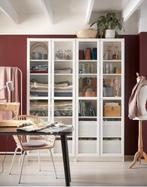 3 Vitrinekast deuren Ikea Oxberg (Billy) 192 x 40 wit, Huis en Inrichting, Kasten | Vitrinekasten, Ophalen, Minder dan 50 cm, Billy / Oxberg