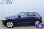 Audi Q5 35 TDI quattro S-Line Navarrablau Camera Stoelverwar, Auto's, Audi, Gebruikt, Blauw, Leder en Stof, 163 pk